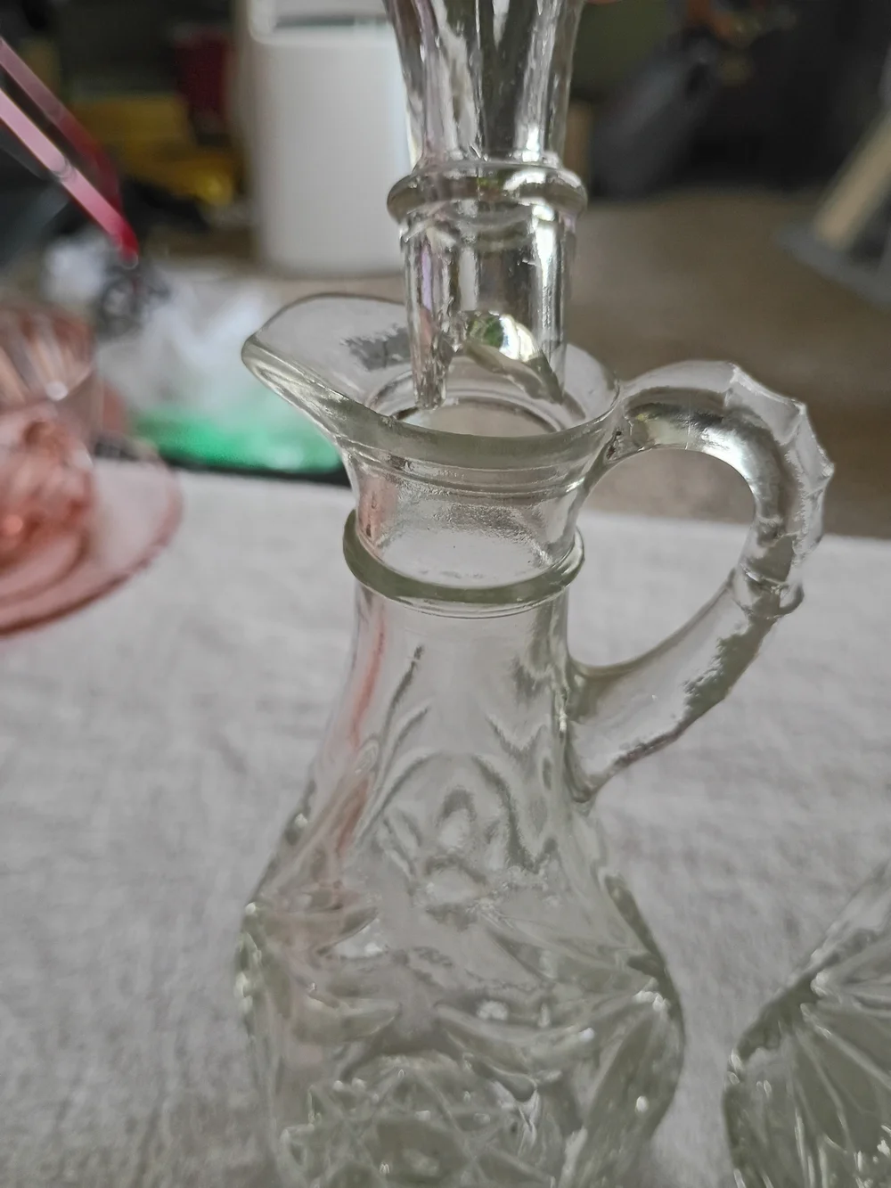Vintage Cruet Set with Stoppers - Star Of David Design